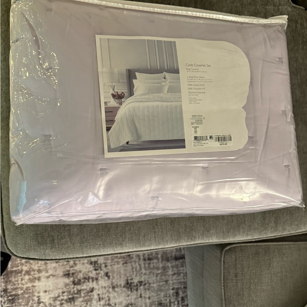 Lavender Sky Core Tufted Coverlet Comforter Set (King)